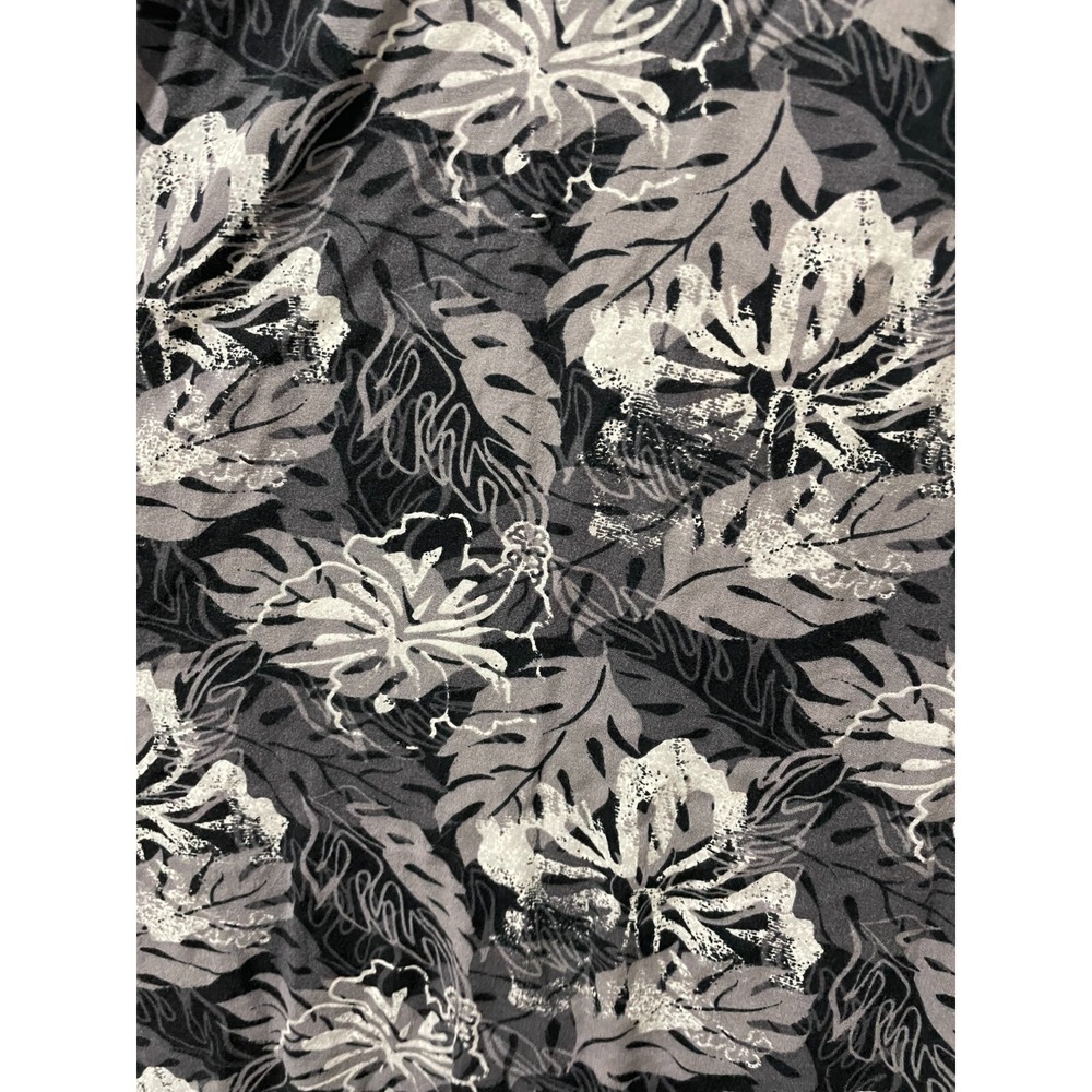 Men's 2XL Puritan Button Up Tropical Hibiscus Short Sleeve Shirt - Picture 5 of 5